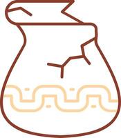 Jar Line Two Color Icon vector