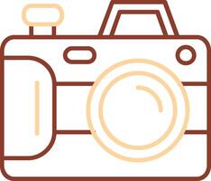 Camera Line Two Color Icon vector