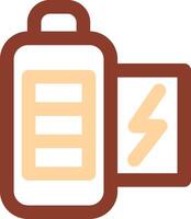 Battery full Line Two Color Icon vector