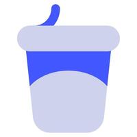 yogur icono comida y bebidas para web, aplicación, uiux, infografía, etc vector