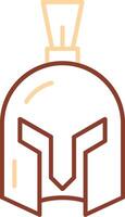 Helmet Line Two Color Icon vector