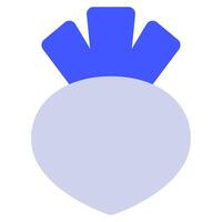 Radish Icon Food and Beverages for Web, app, uiux, infographic, etc vector