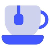 té icono comida y bebidas para web, aplicación, uiux, infografía, etc vector