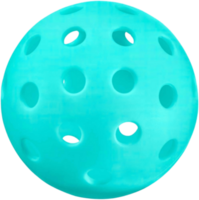 Blue pickleball ball with transparent background png
