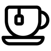 té icono comida y bebidas para web, aplicación, uiux, infografía, etc vector