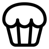 Cupcake Icon Food and Beverages for Web, app, uiux, infographic, etc vector