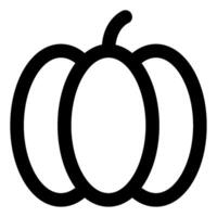 calabaza icono comida y bebidas para web, aplicación, uiux, infografía, etc vector