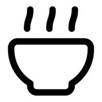 sopa icono comida y bebidas para web, aplicación, uiux, infografía, etc vector