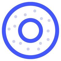 Bagel Icon Food and Beverages for Web, app, uiux, infographic, etc vector