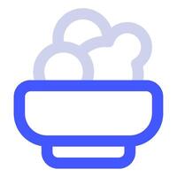 ensalada icono comida y bebidas para web, aplicación, uiux, infografía, etc vector