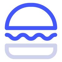 Burger Icon Food and Beverages for Web, app, uiux, infographic, etc vector