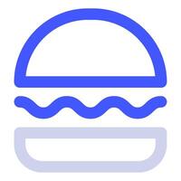 hamburguesa icono comida y bebidas para web, aplicación, uiux, infografía, etc vector