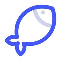 pescado icono comida y bebidas para web, aplicación, uiux, infografía, etc vector