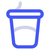 yogur icono comida y bebidas para web, aplicación, uiux, infografía, etc vector