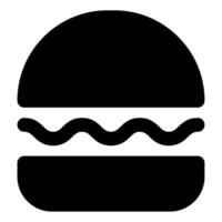 hamburguesa icono comida y bebidas para web, aplicación, uiux, infografía, etc vector