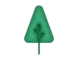 une 3d pin arbre sur une transparent Contexte png