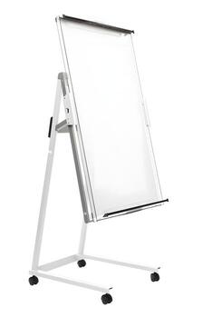 AI generated blank flipchart on white background, neural network generated image photo