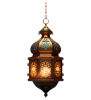 AI generated illustration of hanging arabic lantern ai generated png