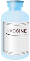 ilustración de médico vacuna frasco png