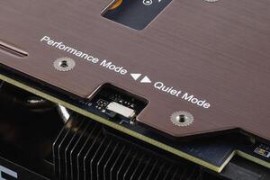 switch between performance mode and quiet mode on modern graphics card photo