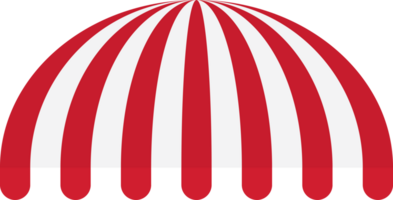 rosso e bianca a strisce negozio tenda da sole. piatto design illustrazione. png
