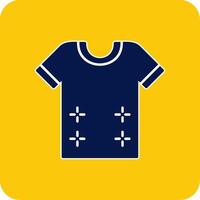 Shirt Glyph Square Two Color Icon vector