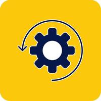 Automate Glyph Square Two Color Icon vector