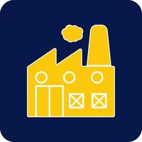 Industry Glyph Square Two Color Icon vector