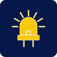 Led Glyph Square Two Color Icon vector