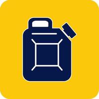 Canister Glyph Square Two Color Icon vector