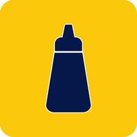 Ketchup Glyph Square Two Color Icon vector