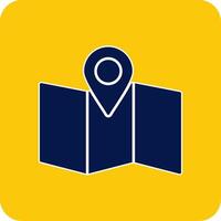 Site Map Glyph Square Two Color Icon vector