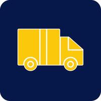 Logistics Glyph Square Two Color Icon vector