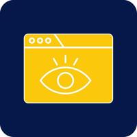 Visualization Glyph Square Two Color Icon vector