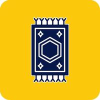 Carpet Glyph Square Two Color Icon vector