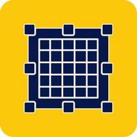 Grid Glyph Square Two Color Icon vector