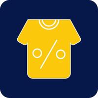 Tshirt Glyph Square Two Color Icon vector