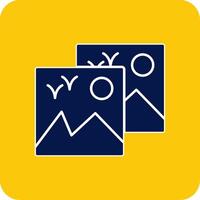 Images Glyph Square Two Color Icon vector