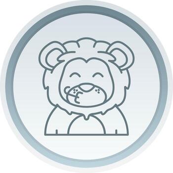 Congratulation Linear Button Icon vector