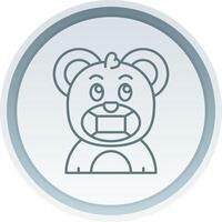 Face mask Linear Button Icon vector