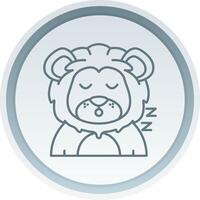 Sleep Linear Button Icon vector