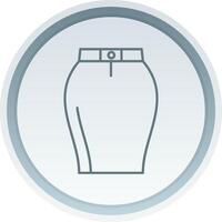 Skirts Linear Button Icon vector