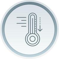 Cold Linear Button Icon vector