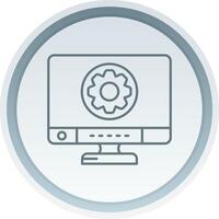 Settings Linear Button Icon vector