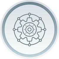 Setting Linear Button Icon vector