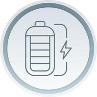 Battery Linear Button Icon vector