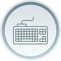 Keyboard Linear Button Icon vector