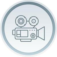 Video camera Linear Button Icon vector