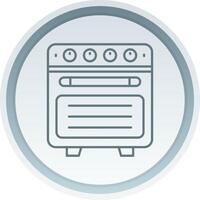 Oven Linear Button Icon vector