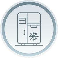 refrigerador lineal botón icono vector